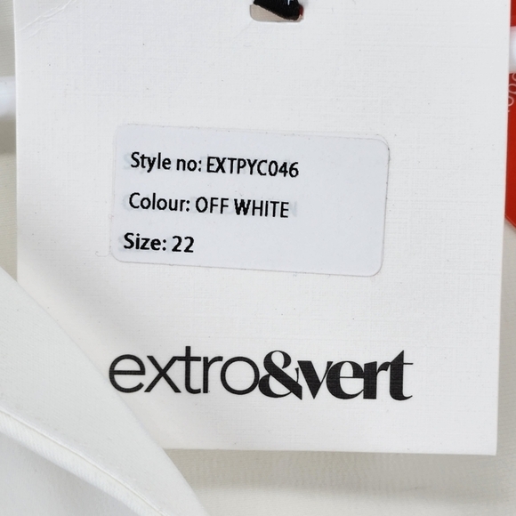 Extro & Vert Women's Plus Satin Button Up Shirt - 18 - Picture 8 of 8